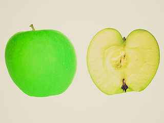 Image showing Retro look Apple isolated