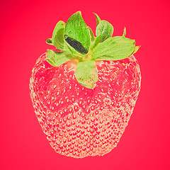 Image showing Retro look Strawberries