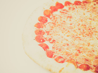 Image showing Retro look Pizza Margherita