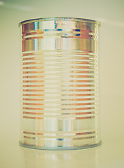 Image showing Retro look Tin can