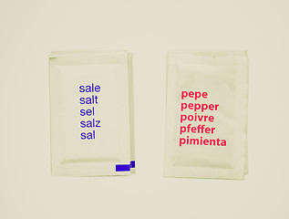 Image showing Retro look Salt pepper