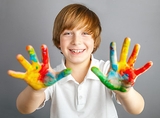 Image showing colored hands