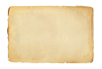 Image showing old paper sheet