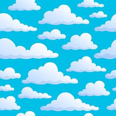 Image showing Seamless background clouds on sky