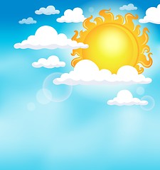 Image showing Sun on sky theme image 1