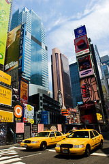 Image showing Times Square in summer