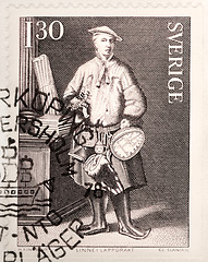 Image showing Carl Linnaeus Stamp