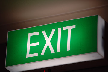 Image showing Exit