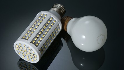 Image showing led and light bulb