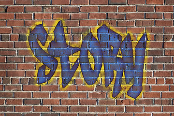 Image showing story word as a graffiti 