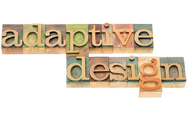 Image showing adaptive design in wood type