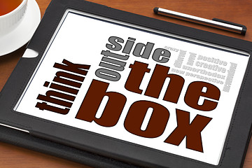 Image showing think outside the box