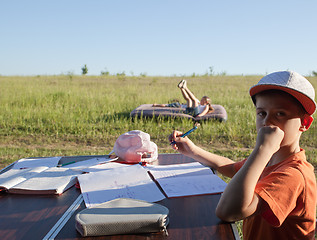 Image showing Children outdoors