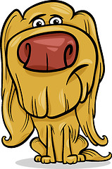 Image showing hairy dog cartoon illustration