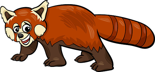 Image showing red panda animal cartoon illustration