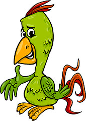 Image showing  parrot bird cartoon illustration