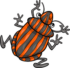 Image showing shield bug insect cartoon character