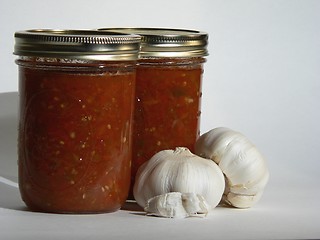 Image showing Salsa and Garlic