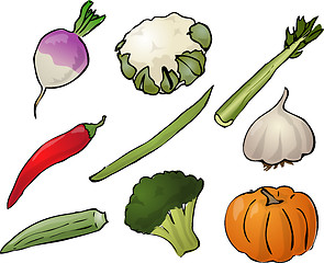 Image showing Vegetables illustration