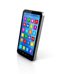 Image showing Smartphone Touchscreen HD - apps icons interface