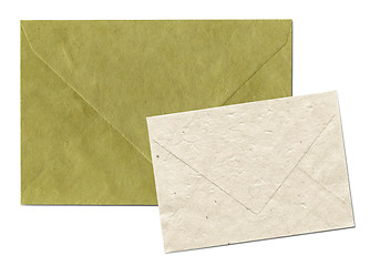 Image showing Natural recycled nepalese paper envelopes