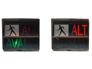 Image showing Red traffic light