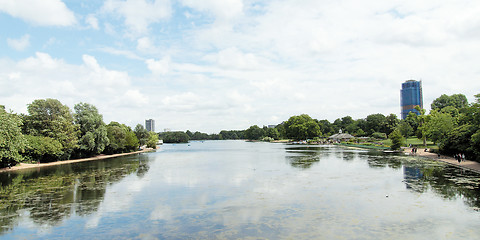 Image showing Serpentine lake, London