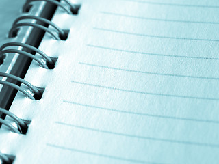 Image showing Blank notebook page