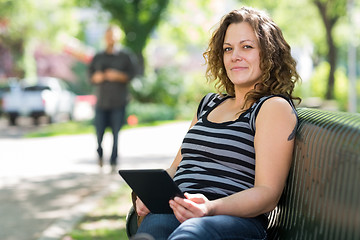 Image showing Confident Student Relaxing At University Campus