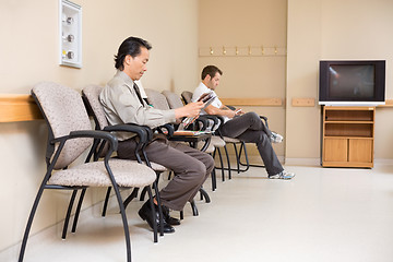 Image showing Patients Waiting In Hospital Lobby