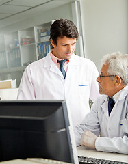 Image showing Technicians Discussing In Laboratory