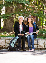 Image showing Professor helping Senior Student