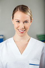 Image showing Happy Female Technician In Laboratory