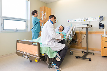 Image showing Medical Team And Patient In Hospital