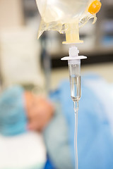 Image showing Closeup Of IV Drip