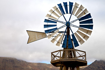 Image showing cloud africa wind turbines and 