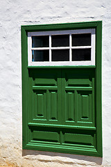 Image showing lanzarote abstract     green in  white spain