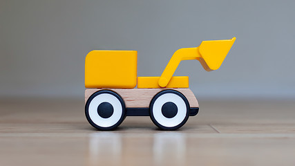 Image showing Simple wheel dozer toy