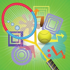 Image showing tennis background