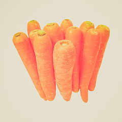 Image showing Retro look Carrots isolated