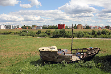 Image showing Abandoned boat