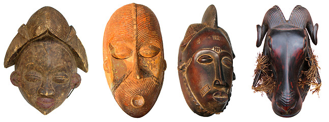 Image showing African sculptures