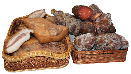 Image showing Bacon and sausage