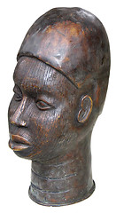 Image showing African sculpture of the head
