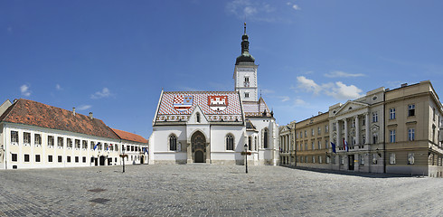 Image showing St Marks Church, Zagreb