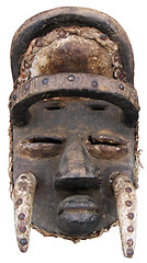 Image showing African masks and sculpture