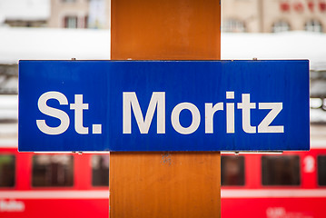 Image showing St. Moritz Train Station