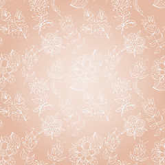 Image showing floral wallpaper