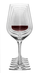 Image showing wine glasses in a row