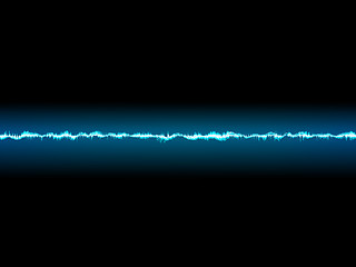 Image showing Bright sound wave on a dark blue. EPS 10